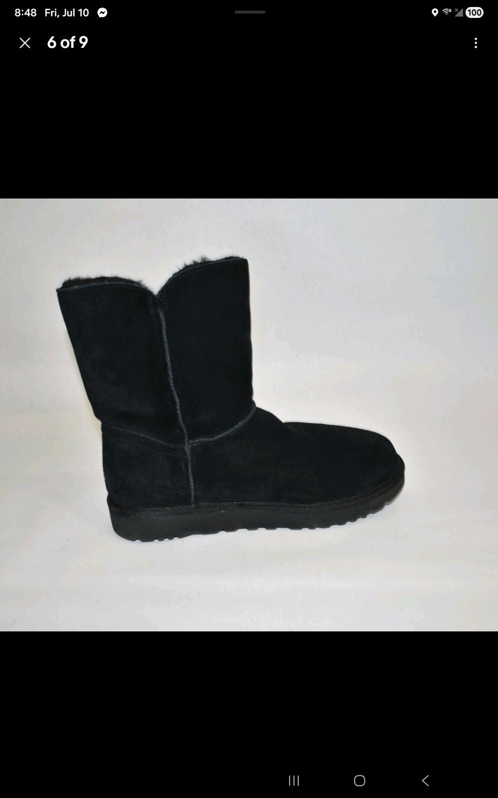 UGG boots size 9 womens black Marciella