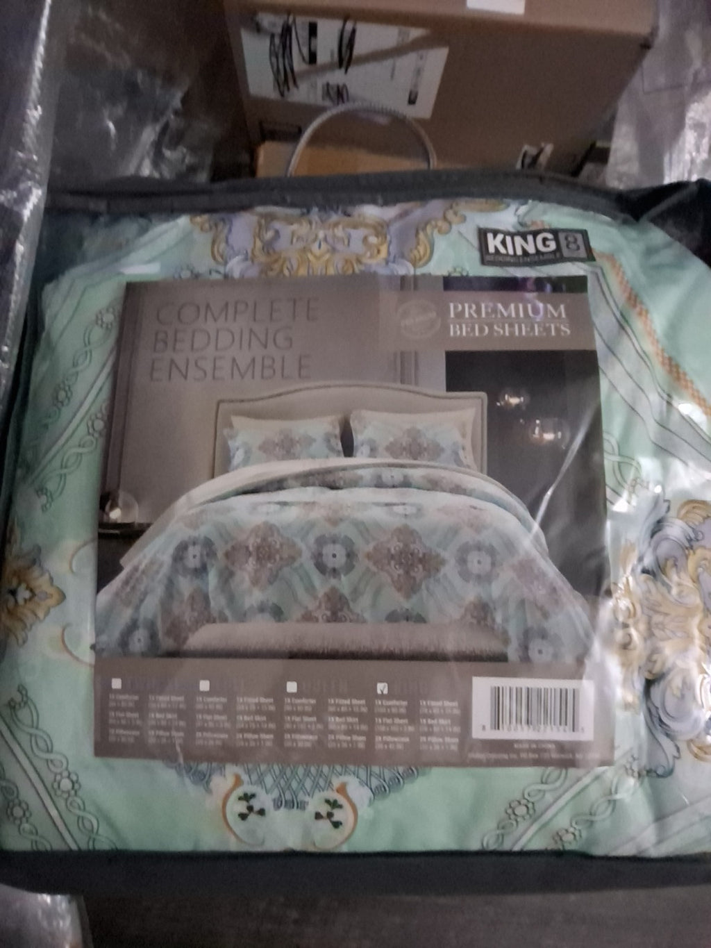 The Madison Luxury Home Complete 8 Piece King Bedding Ensemble 