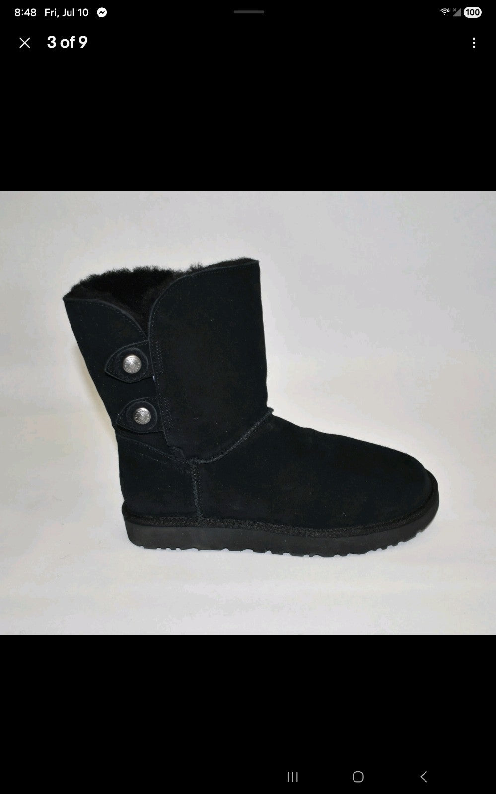 UGG boots size 9 womens black Marciella