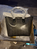 MICHAEL KORS Jodie Small Logo Jacquard Tote Bag Small Tote - Black MSRP $348 NWT