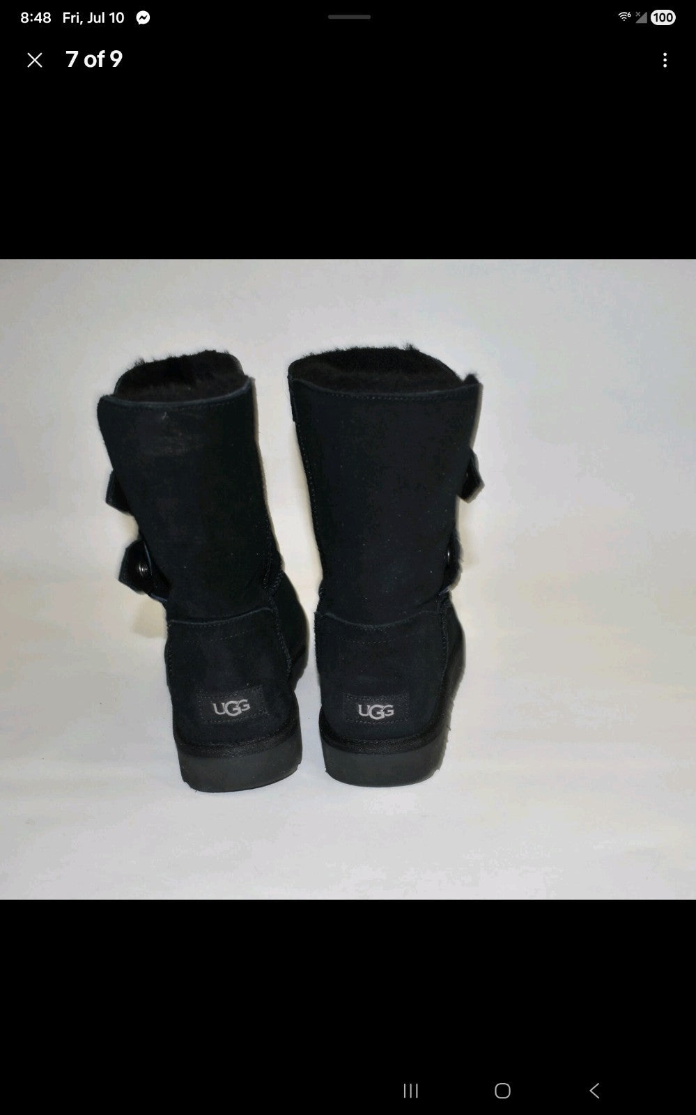 UGG boots size 9 womens black Marciella