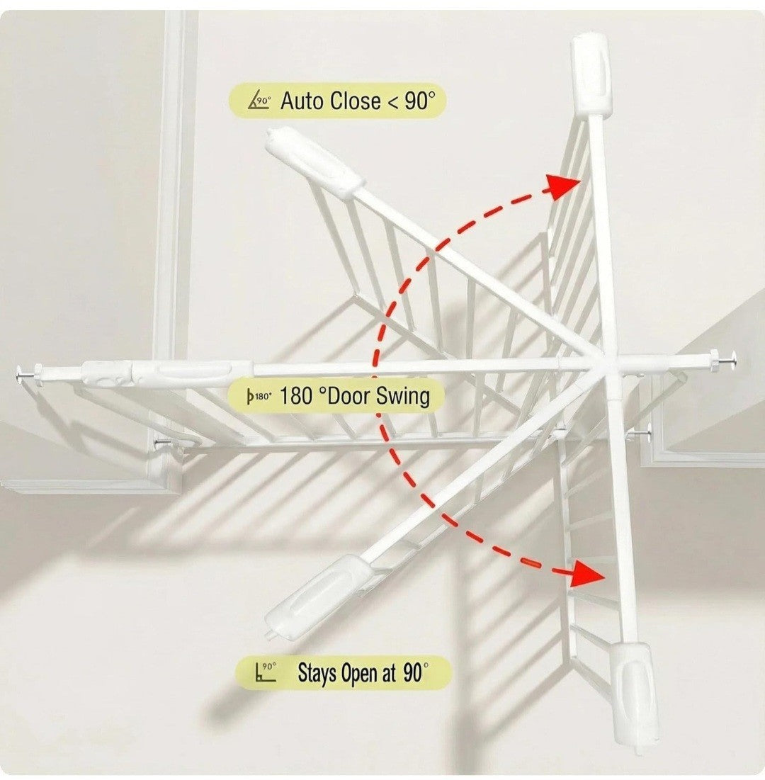 Extra Wide Baby Gate 85.8-104.5 Inch,  Safety Gate for Kids and Dogs #504