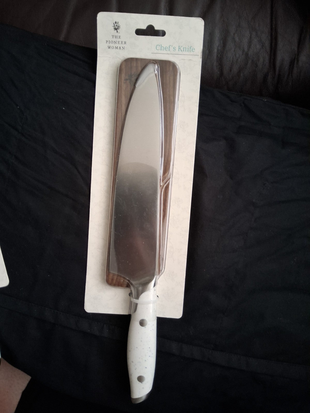 Set Of 3 Pioneer Woman Cleaver Knife, Chef's Knife & Nakiri Knife