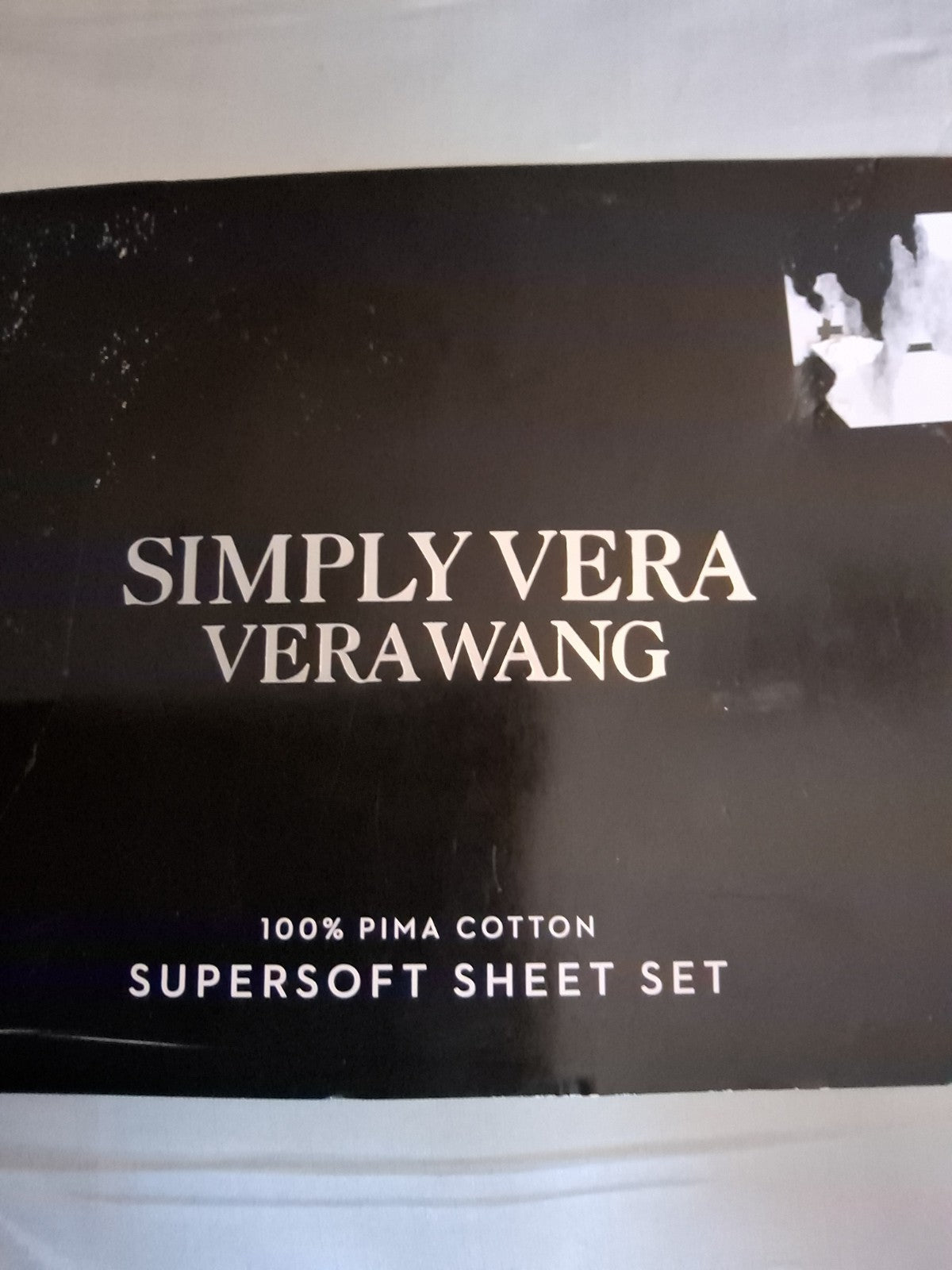 NEW Simply Vera Vera Wang Pima Cotton 600TC Sheet Set QUEEN