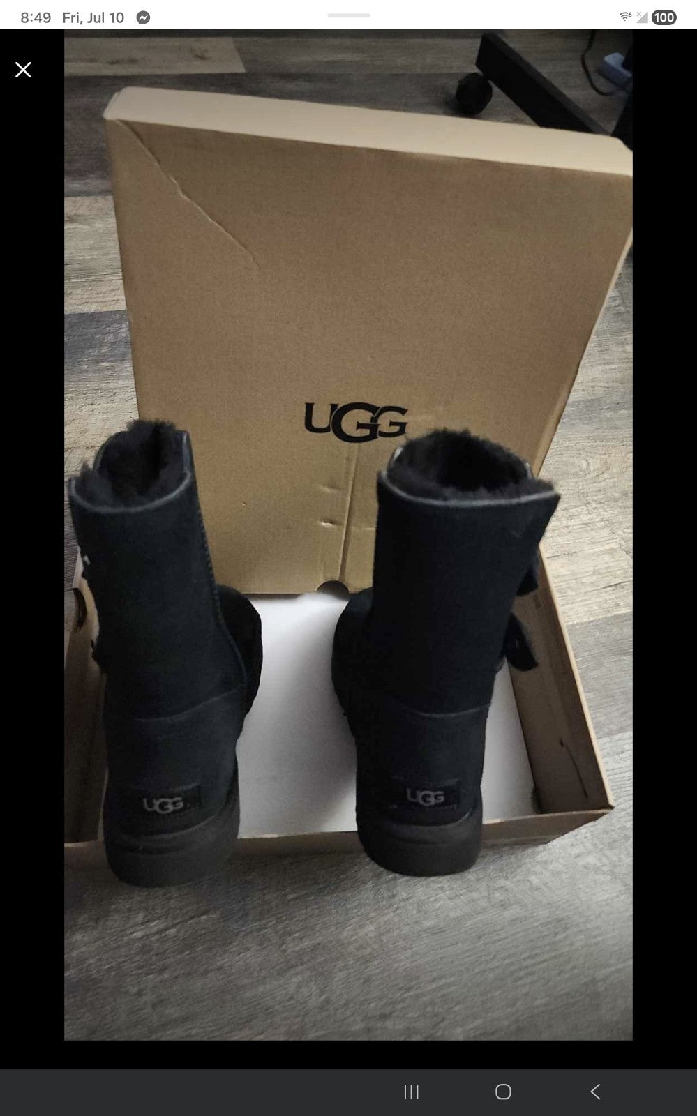 UGG boots size 9 womens black Marciella
