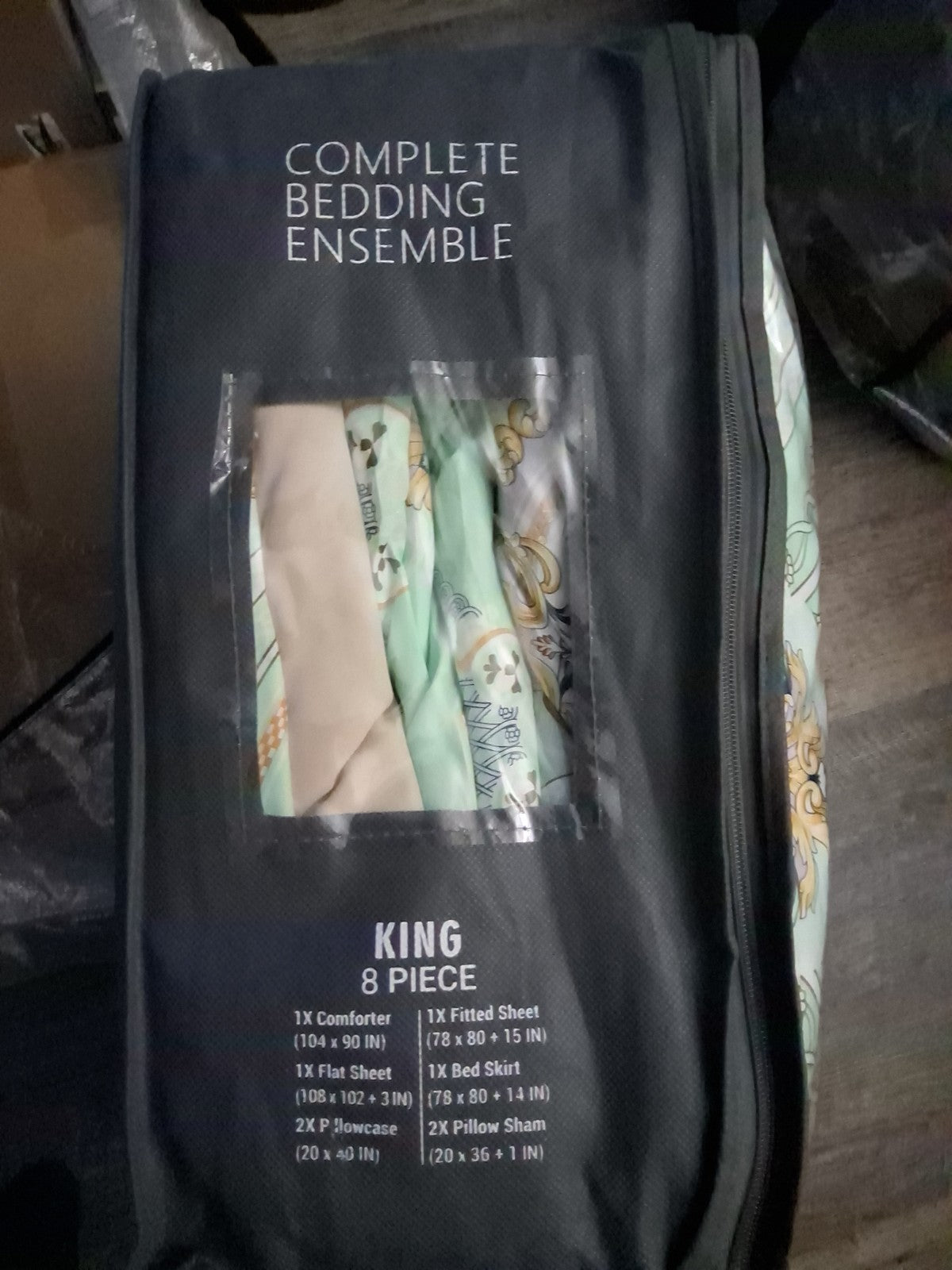 The Madison Luxury Home Complete 8 Piece King Bedding Ensemble 