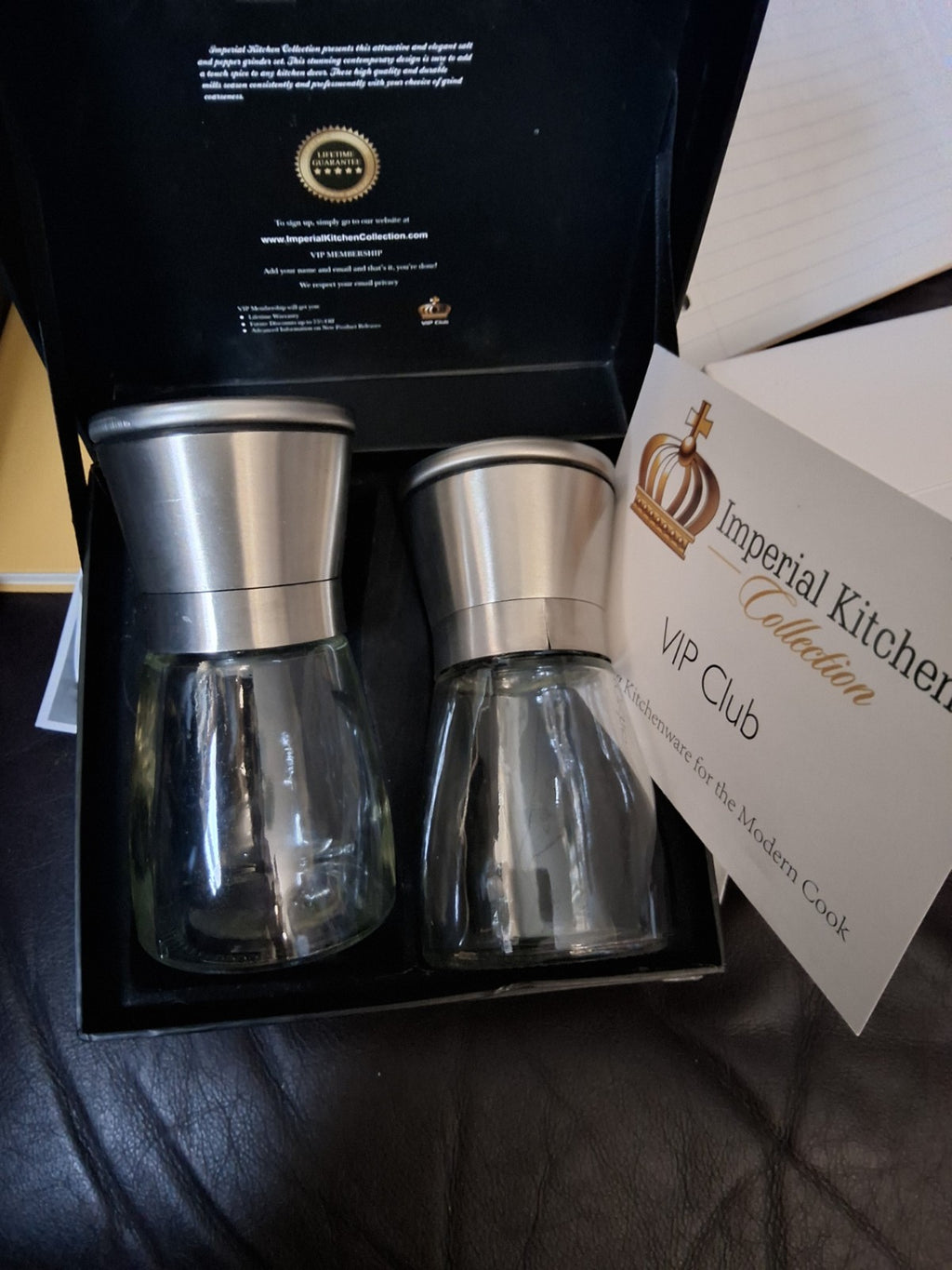 Imperial Kitchen Collection Salt & Pepper Grinder Set
