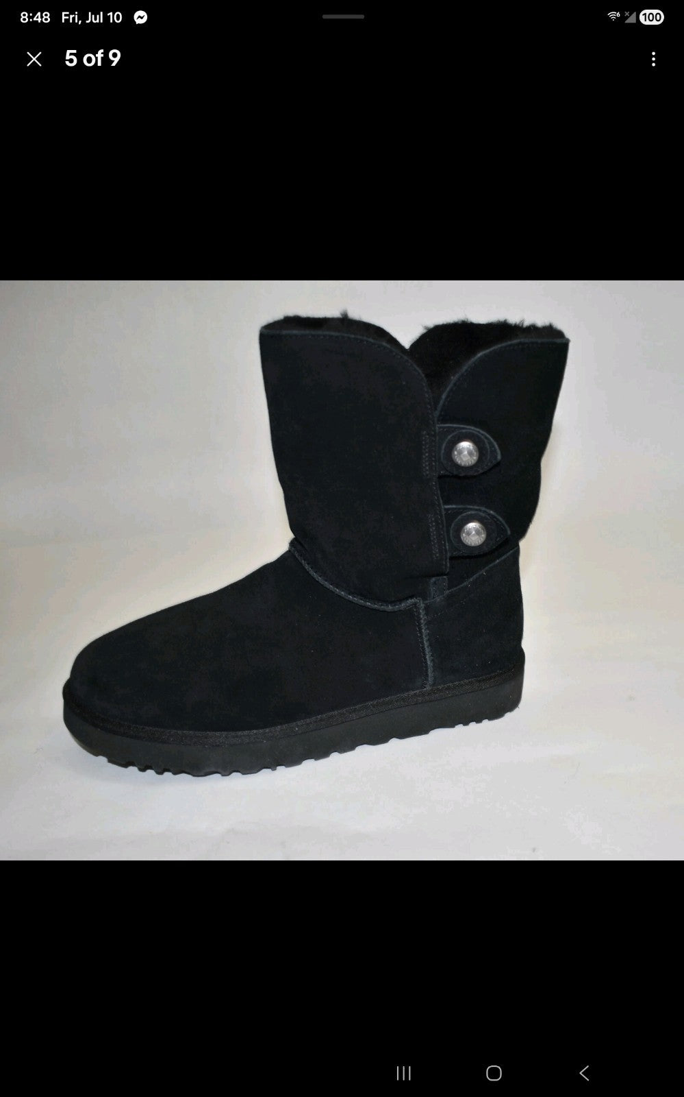 UGG boots size 9 womens black Marciella