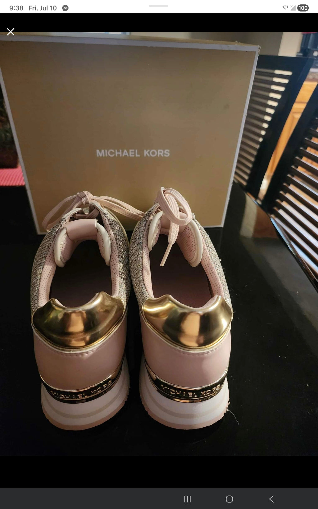 The Michael Kors Maddy Trainer is a sport-luxe low-top sneaker designed with a signature glam-athleisure aesthetic. #69