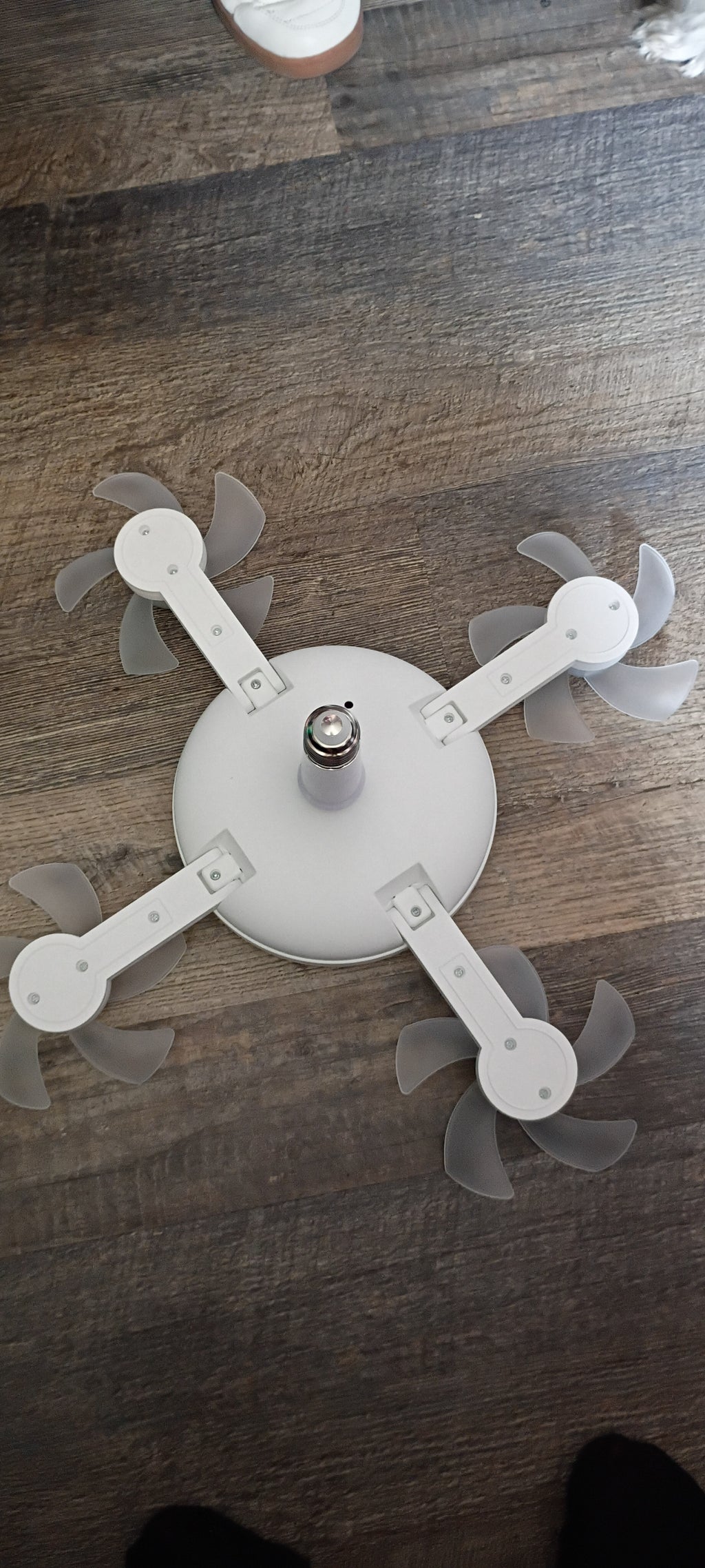 The Foldable LED Ceiling 4 Fan Light with Remote Control