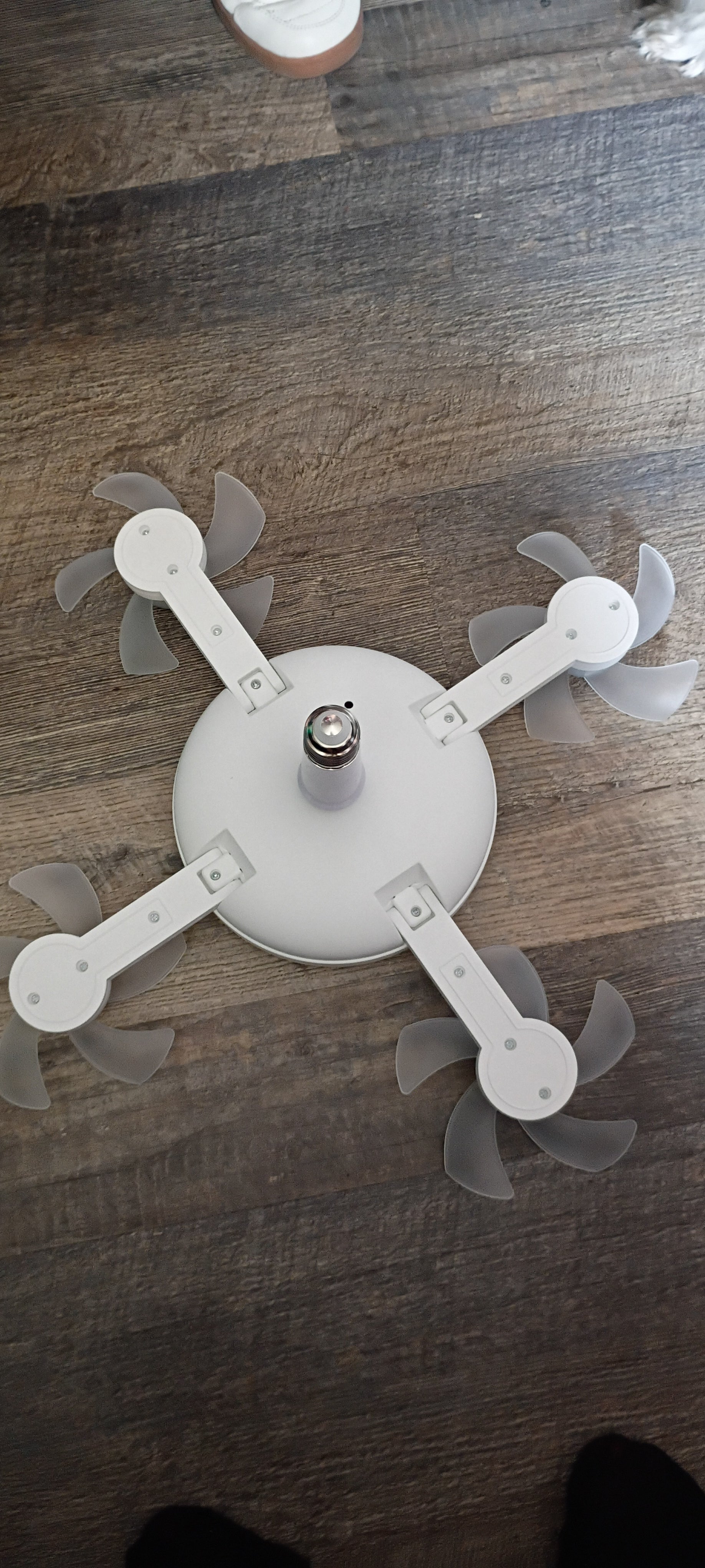 The Foldable LED Ceiling 4 Fan Light with Remote Control