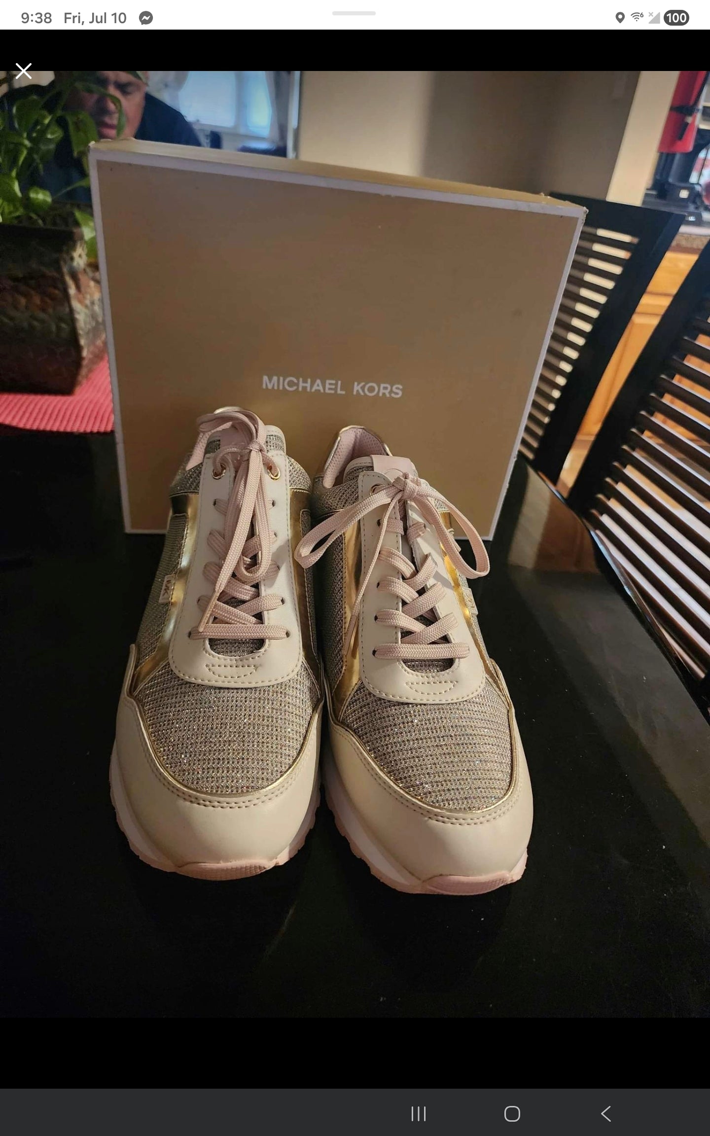 The Michael Kors Maddy Trainer is a sport-luxe low-top sneaker designed with a signature glam-athleisure aesthetic. #69