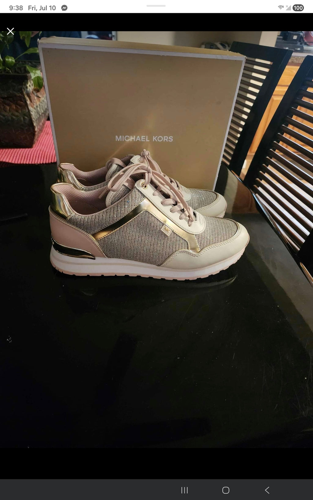 The Michael Kors Maddy Trainer is a sport-luxe low-top sneaker designed with a signature glam-athleisure aesthetic. #69